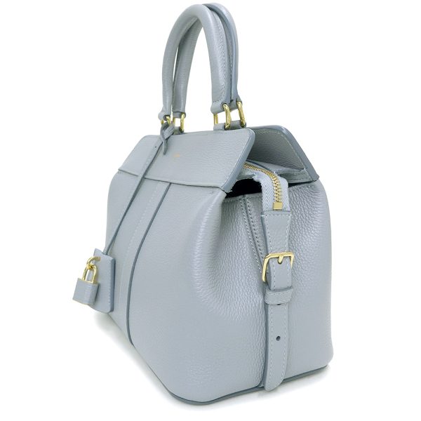 200003399019 5 Celine Small Hippo France 2way Shoulder Handbag Crossbody Calfskin Leather Arctic Blue