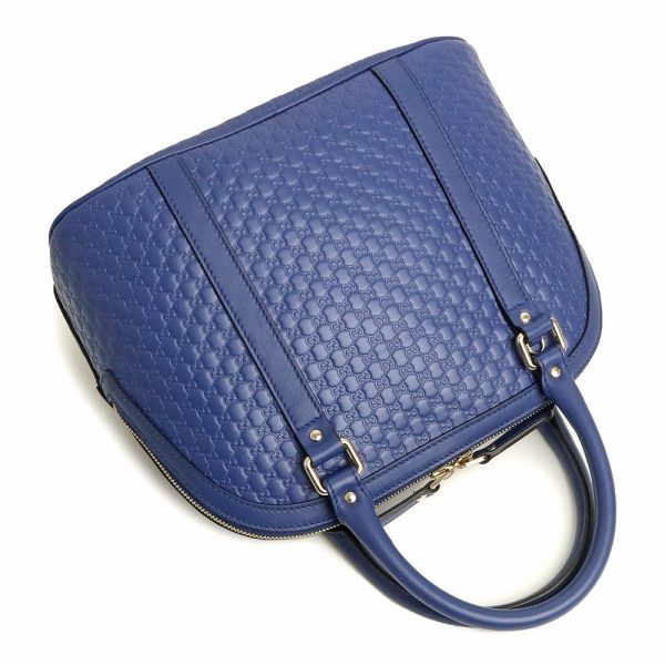 200003623019 5 GUCCI Micro Guccisima Leather 2WAY Shoulder Handbag Crossbody Blue