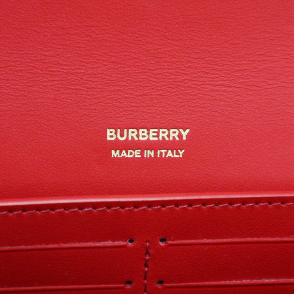 200007023019 9 BURBERRY TB Quilted Leather Lola Wallet 2way Lambskin Crossbody Shoulder Bag Bright Red