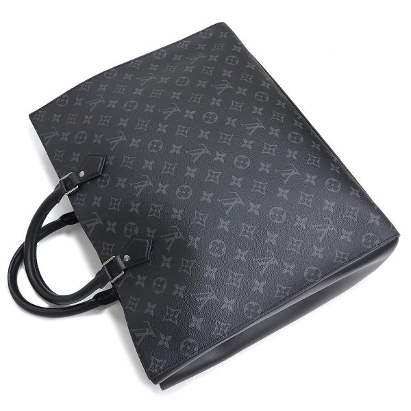 200008811019 7 LOUIS VUITTON Grand Sac Monogram Eclipse Tote Handbag Black