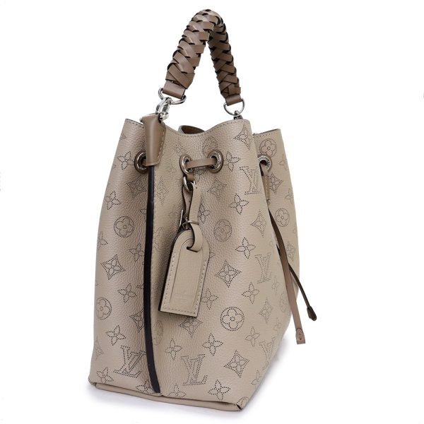 200009110019 4 LOUIS VUITTON Mulia 2way Monogram Mahina Leather Handbag Crossbody Shoulder Bag Gale Beige