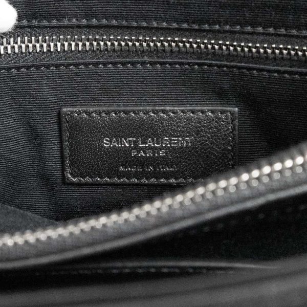 200009612019 9 Yves Saint Laurent Lulu Crossbody 2way Shoulder Handbag Calfskin Leather Black