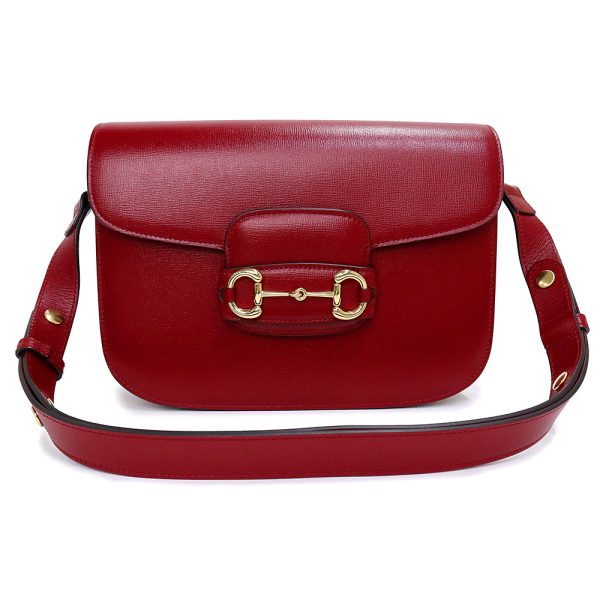 200009696019 GUCCI Horsebit 1955 2WAY Crossbody Shoulder Bag Red