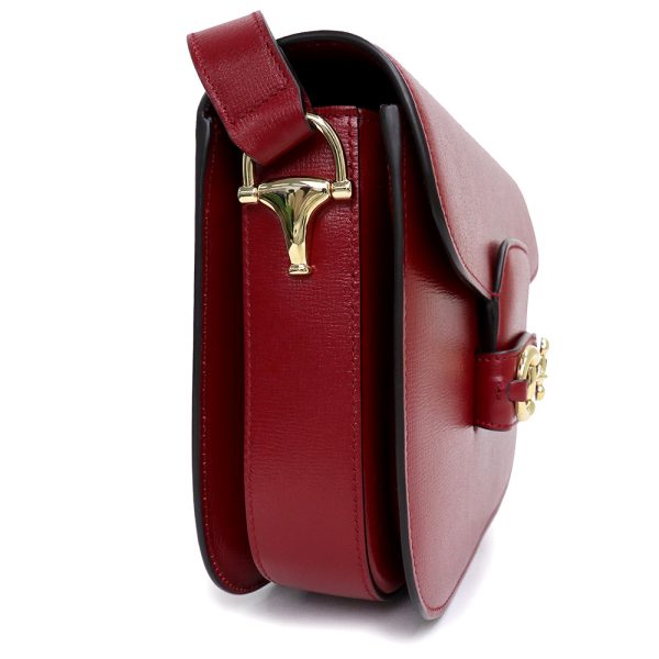 200009696019 4 GUCCI Horsebit 1955 2WAY Crossbody Shoulder Bag Red