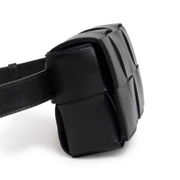 200010600019 4 Bottega Veneta Cassette Belt Bag Mini Waist Pouch Shoulder Crossbody Lambskin Leather Silver Hardware