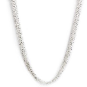 200010771019 TIFFANYCo Elsa Peretti Mesh Necklace Sterling Silver