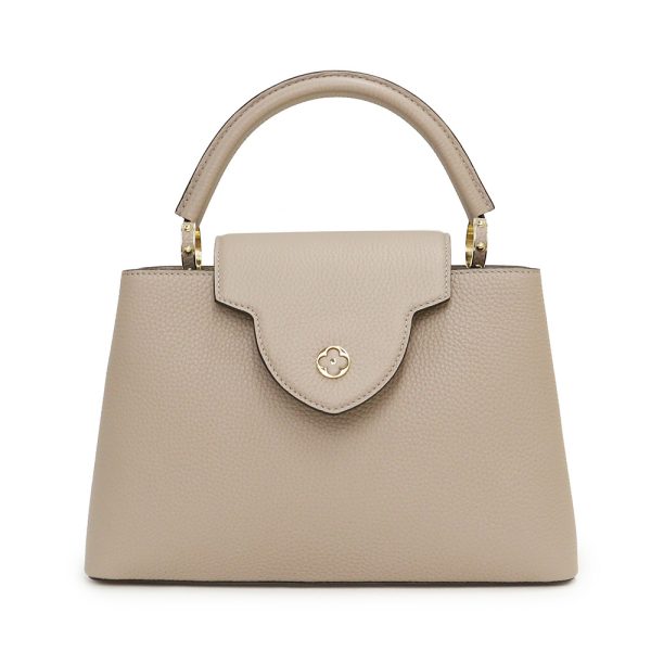 200010858019 10 LOUIS VUITTON Capucines MM 2way Taurillon Leather Handbag Crossbody Shoulder Bag Beige