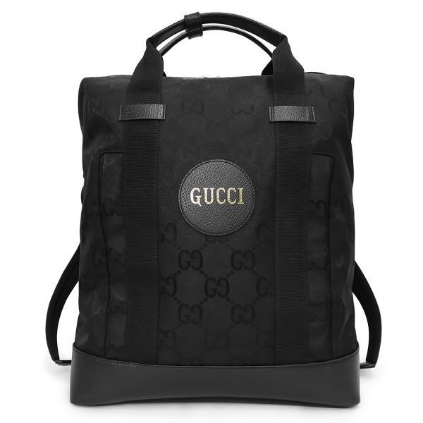 200011132019 GUCCI Off the Grid GG Nylon Leather 2way Backpack Daypack Handbag Black