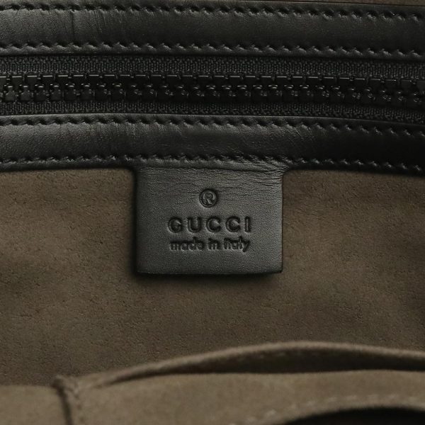 200011195019 9 GUCCI Eden Small Rucksack Daypack Backpack GG Supreme Canvas Leather Beige Ebony Black