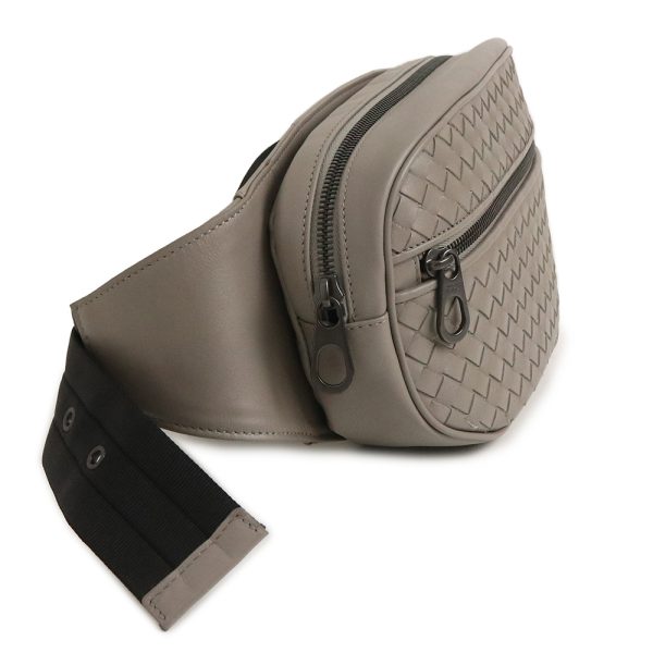 200011205019 4 Bottega Veneta Belt Bag Waist Bag Body Bag Shoulder Crossbody Calfskin Leather Gray