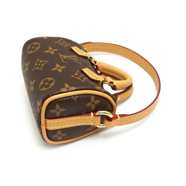 200011230019 4 LOUIS VUITTON Bijou Sack Micro Speedy Bag Charm Mini Pouch Monogram Brown