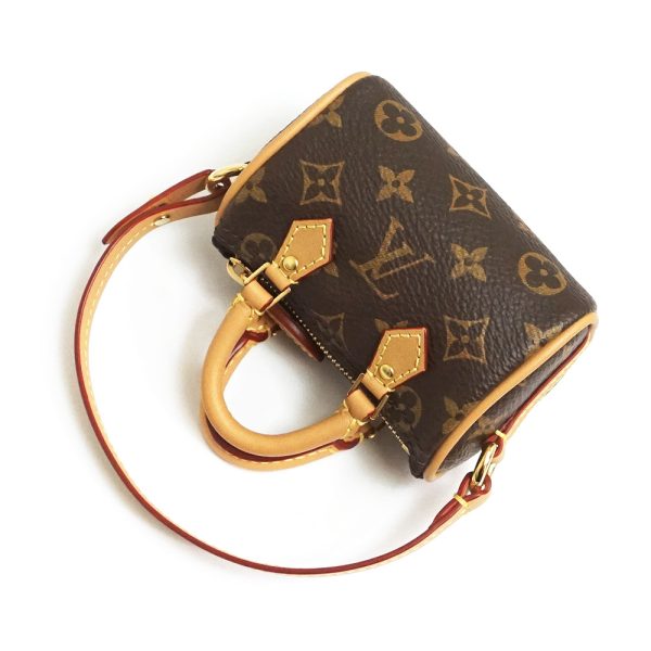 200011230019 6 LOUIS VUITTON Bijou Sack Micro Speedy Bag Charm Mini Pouch Monogram Brown