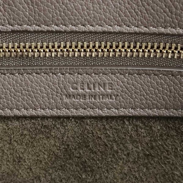 200011505019 9 Celine Small Tote Bag Soft Grain Calf Leather Greige Gold Hardware