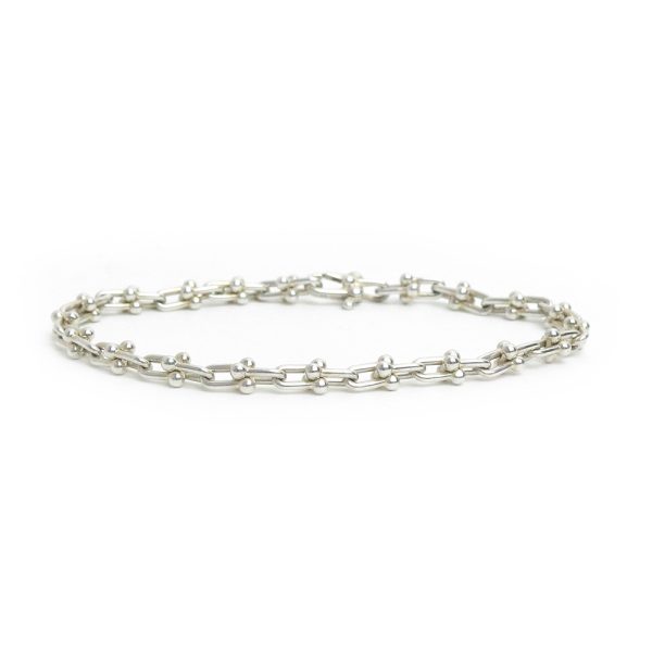 200011740019 TIFFANYCo Hardware Micro Link Small Size Chain Bracelet 42 Pieces Sterling Silver