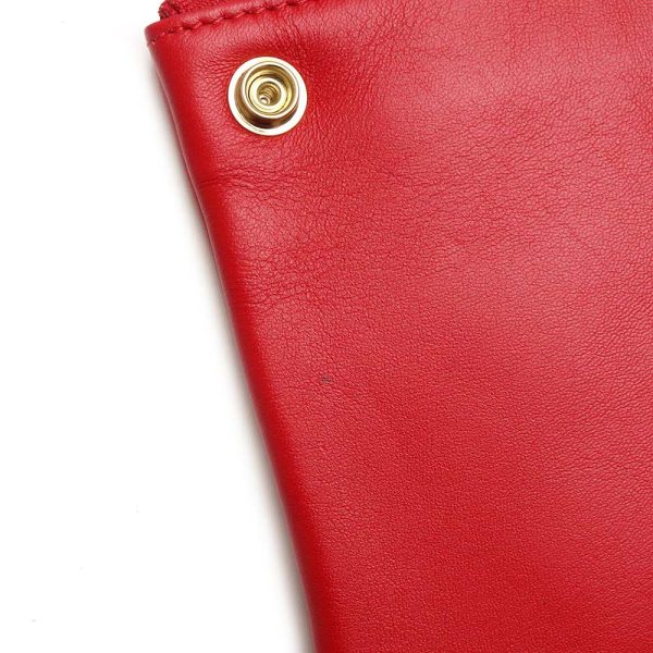 200097719018 12 Celine Trio Shoulder Bag Crossbody Calfskin Leather Red