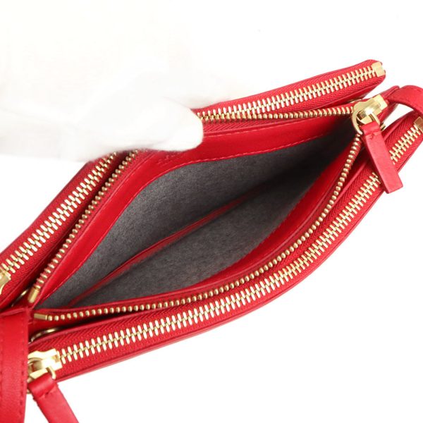 200097719018 3 Celine Trio Shoulder Bag Crossbody Calfskin Leather Red