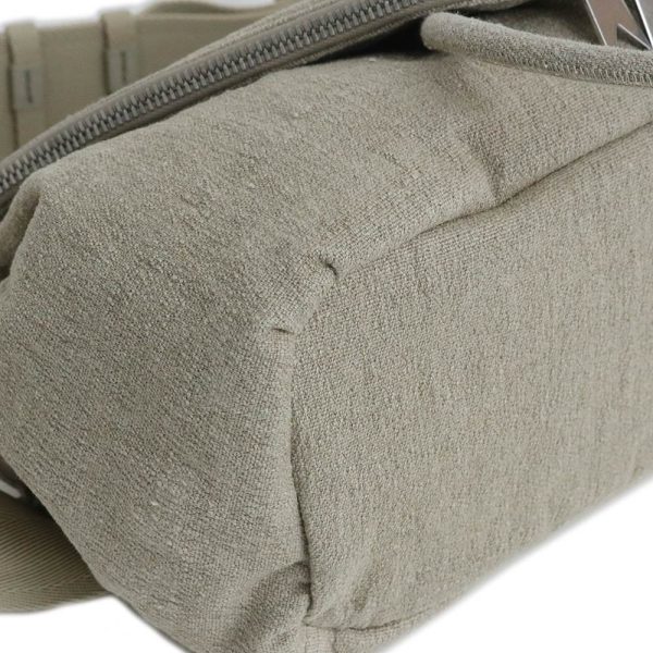 200100870018 13 Bottega Veneta Waist Bag Body Bag Shoulder Crossbody Linen Canvas Beige