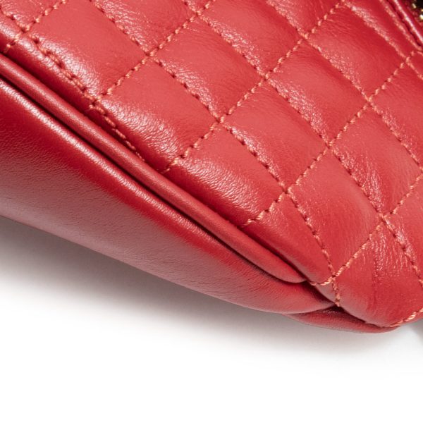 200101113018 11 Celine Belt Bag Charm Body Bag Waist Bag Quilted Calfskin Leather Red
