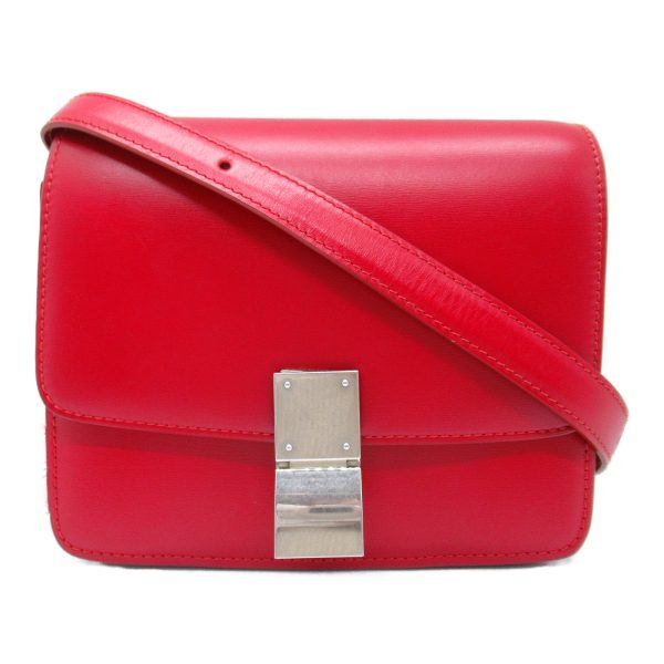 2101217663007 3 Celine Classic Box Shoulder Bag Red