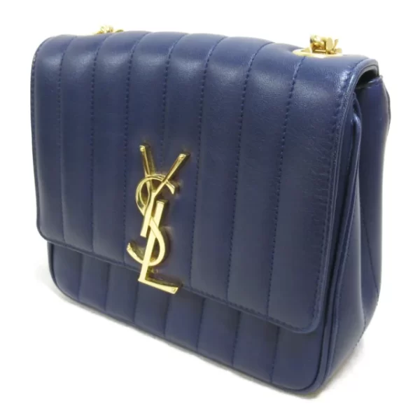 2101217700450 4 Saint Laurent Chain Shoulder Bag Blue