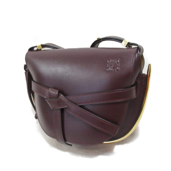 2101217850056 4 Loewe Gate Ladies Small Shoulder Bag Bordeaux