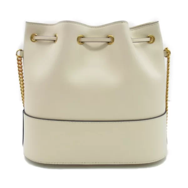 2118800093691 3 Valentino Chain Bucket Shoulder Bag Ivory