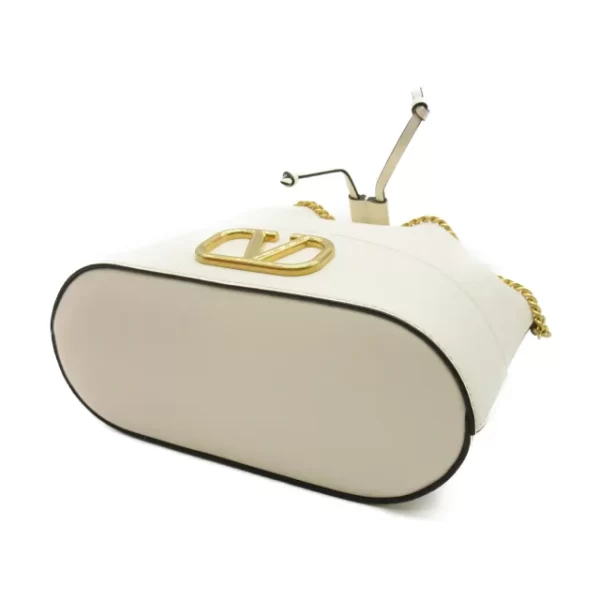 2118800093691 4 Valentino Chain Bucket Shoulder Bag Ivory