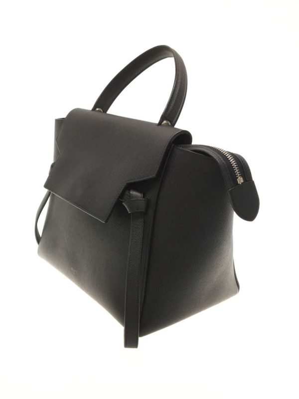 2300036617868 02 CELINE Belt bag mini Leather Black