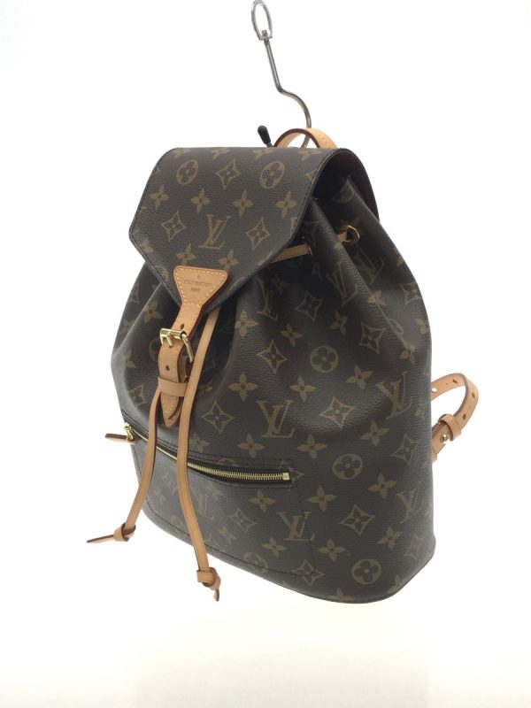 2300037665790 02 LOUIS VUITTON Rucksack Brown Allover pattern