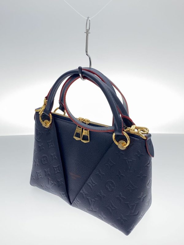 2300038053466 02 Louis Vuitton V Tote BB Shoulder Bag Navy Empreinte Leather