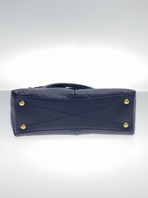 2300038053466 04 Louis Vuitton V Tote BB Shoulder Bag Navy Empreinte Leather