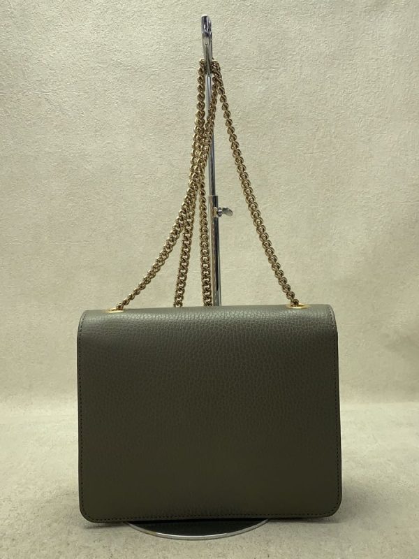 2308363132450 03 Gucci Interlocking G Leather Shoulder Bag Grey