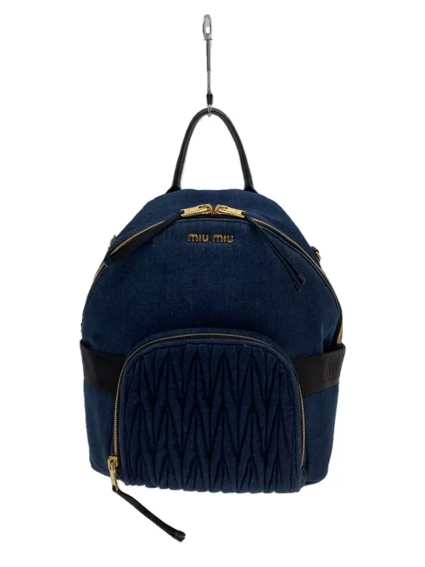 2320384166931 01 MIU MIU IDG Denim Backpack