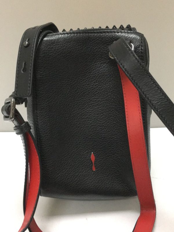 2327081325265 04 Christian Louboutin Black Shoulder Crossbody Studs Bag