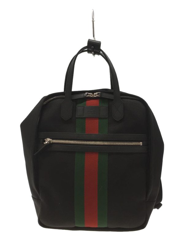 2333771570044 01 Gucci Canvas Black Backpack