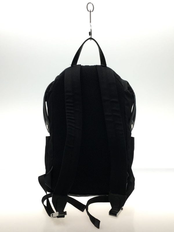 2334942009387 03 Fendi Plain Nylon Backpack Black