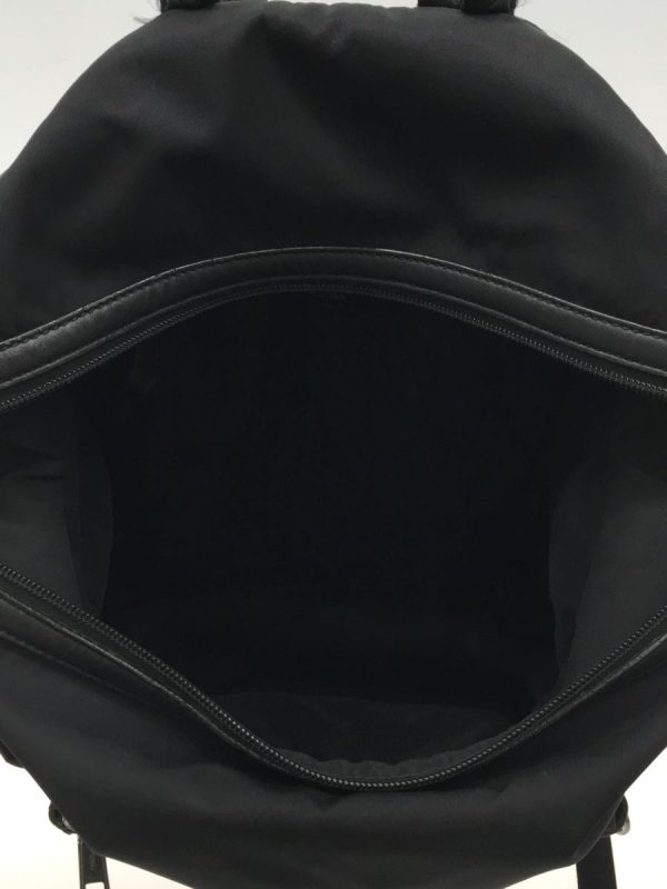 2334942009387 06 Fendi Plain Nylon Backpack Black