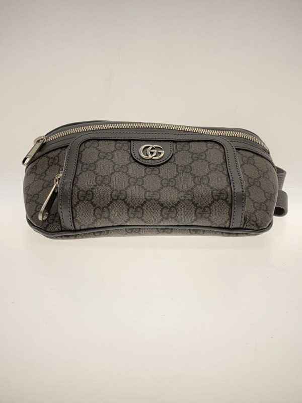 2336541627078 04 Gucci All Over Pattern Grey Waist Bag