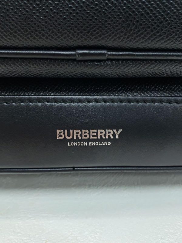 2337042466371 05 BURBERRY Grainee Leather Backpack Black