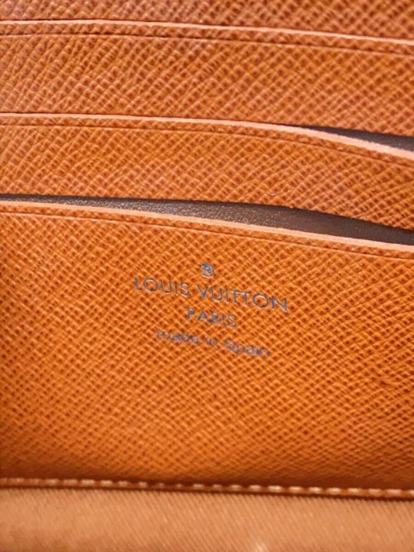 2337320887805 05 Louis Vuitton Chain Clutch Monogram Canvas Bag Brown