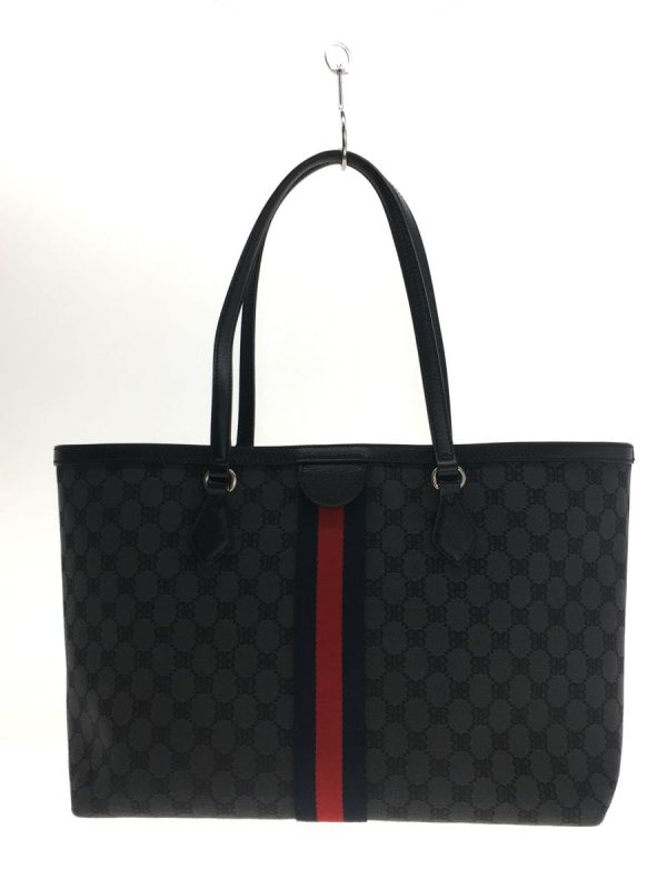 2337632097893 03 BALENCIAGA Tote bag The Hacker Project Canvas Black Allover pattern