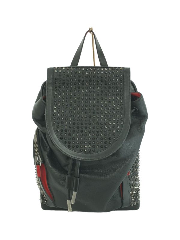 2339820865444 01 Christian Louboutin Explorer Funk Backpack in Black Leather