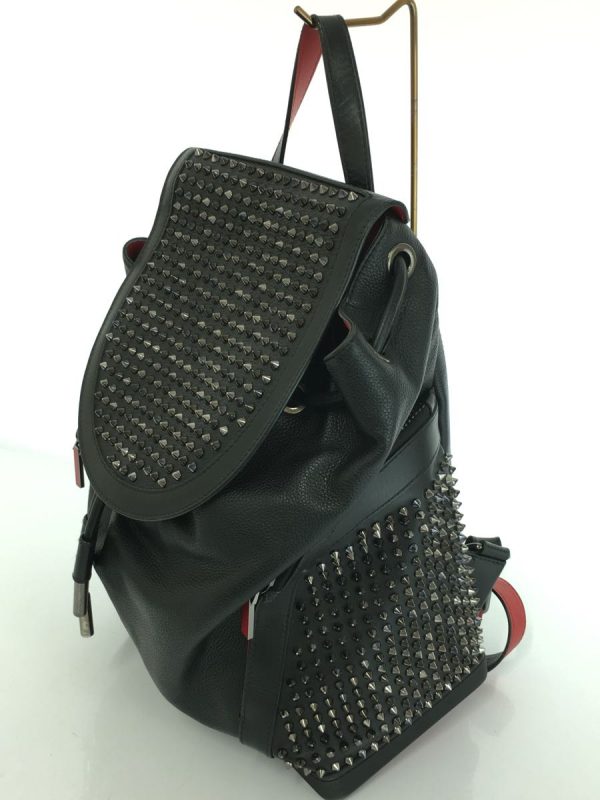 2339820865444 02 Christian Louboutin Explorer Funk Backpack in Black Leather