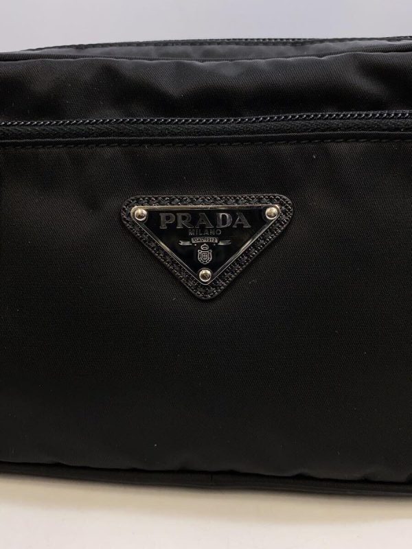 2341030991080 05 Prada Black Nylon Plan Waist Bag