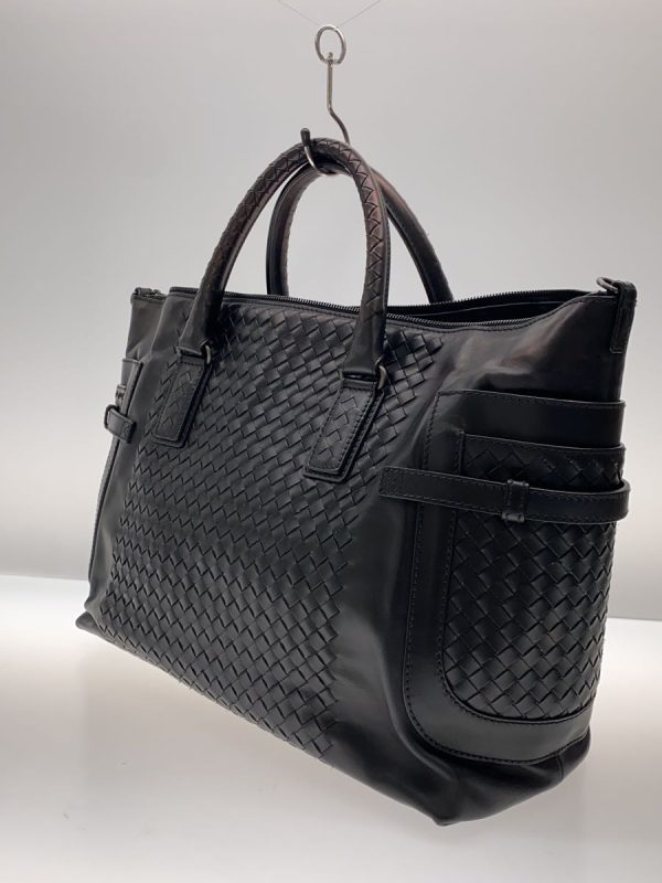 2342182163028 02 Bottega Veneta Two Way Shoulder Bag Tote Bag Black Leather