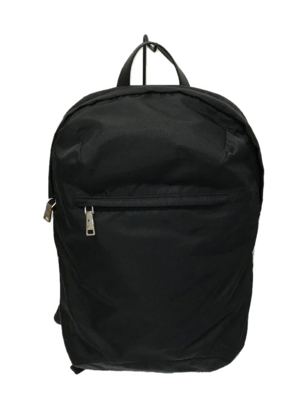 2343140074318 01 PRADA Backpack Plain Nylon Black