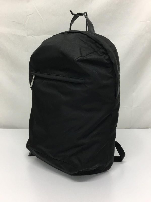 2343140074318 02 PRADA Backpack Plain Nylon Black