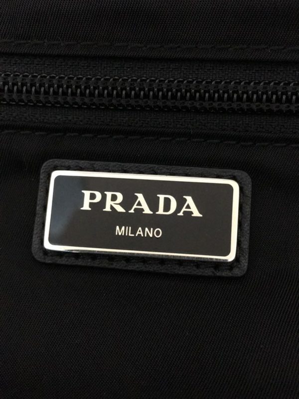 2343140074318 05 PRADA Backpack Plain Nylon Black