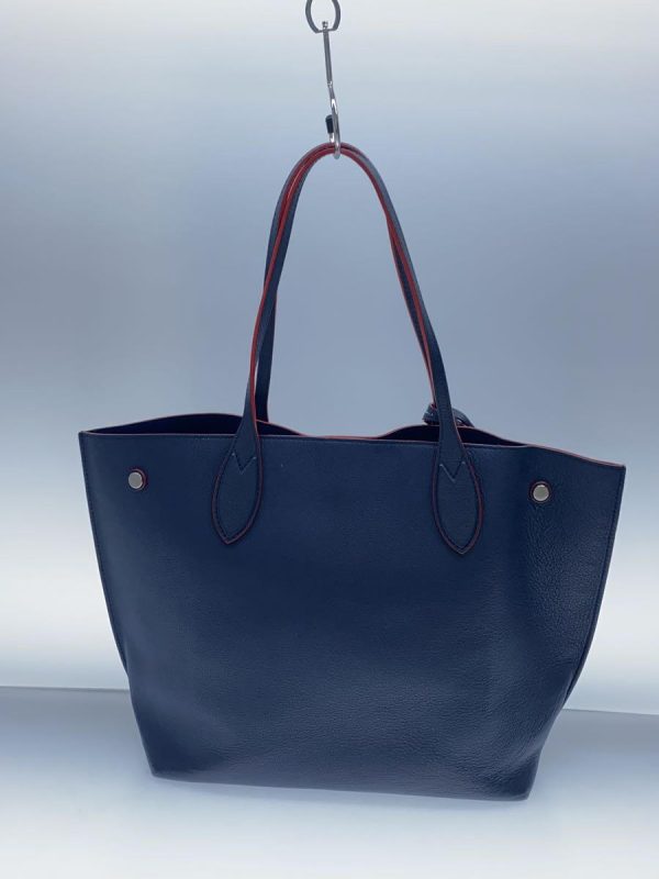 2343441014709 03 LOUIS VUITTON Lockme Tote Marine Rouge bag NAVY Plain