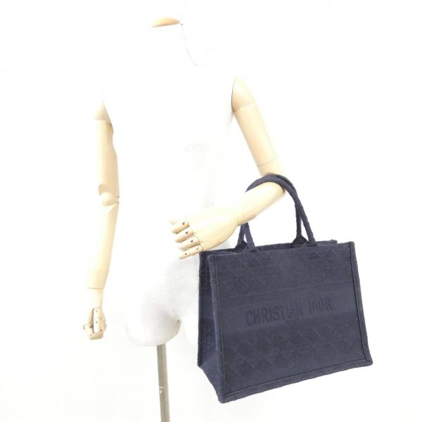 2460003767016 7 b Christian Dior Cannage Dior Book Tote Medium Bag Blue